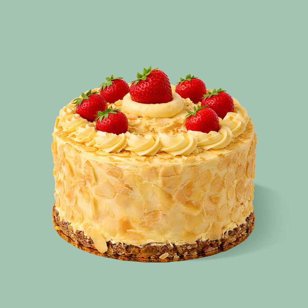 Almond & Strawberry Cake